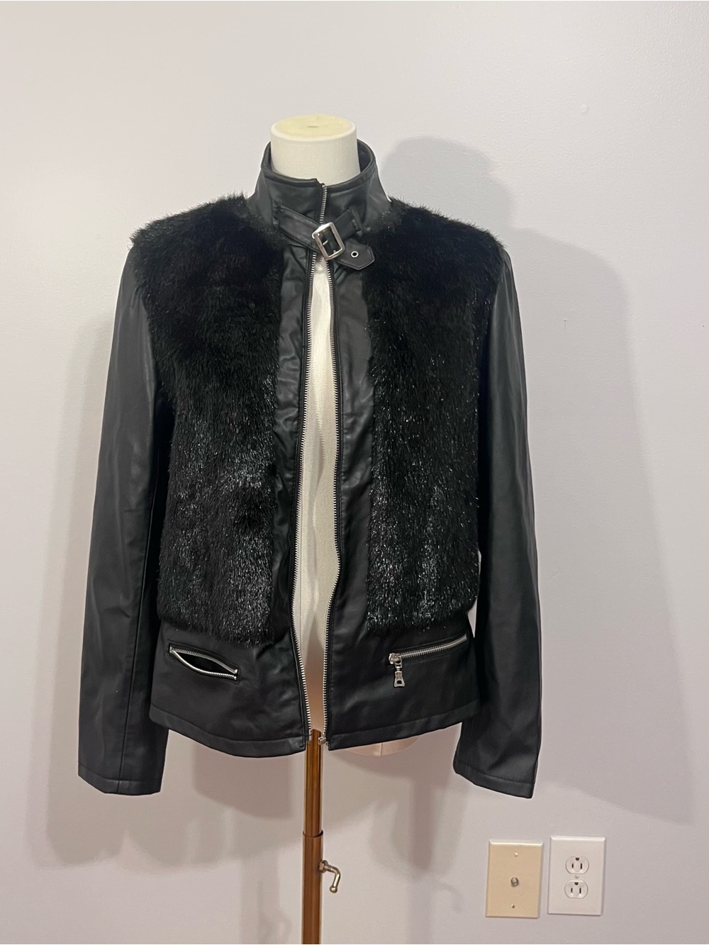 Vintage Faux Leather Jacket